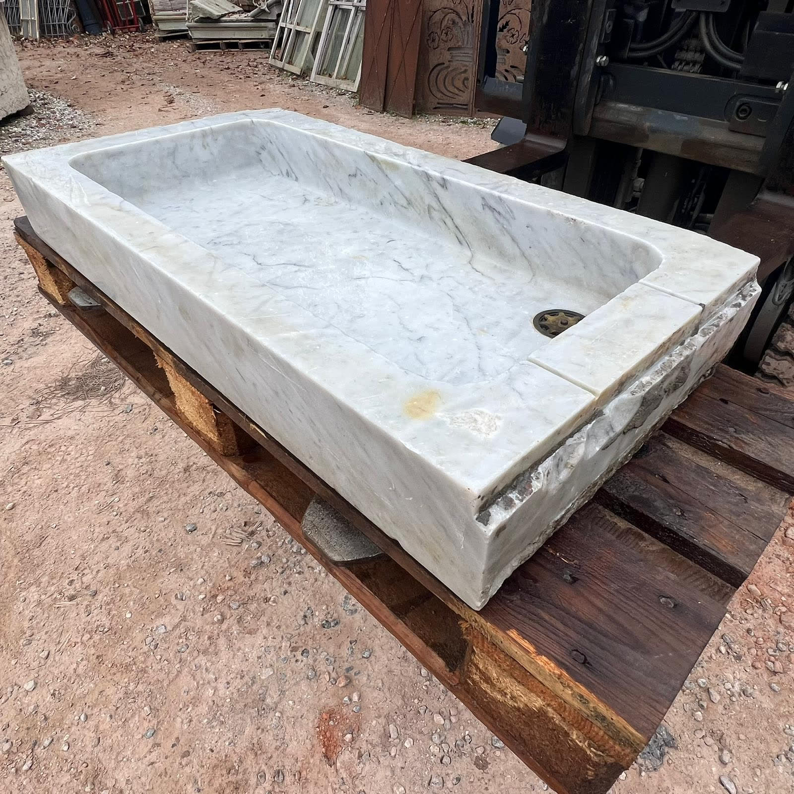 Large marble sink basin